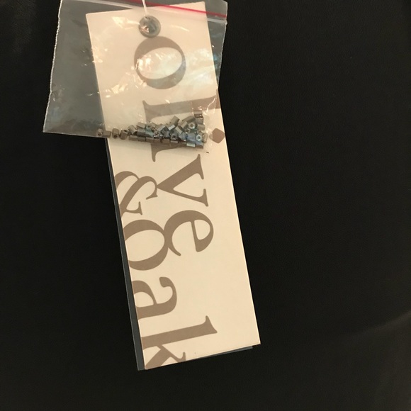 OLIVE & Oak Black beaded & chiffon tank Sz S NWT - Picture 3 of 6